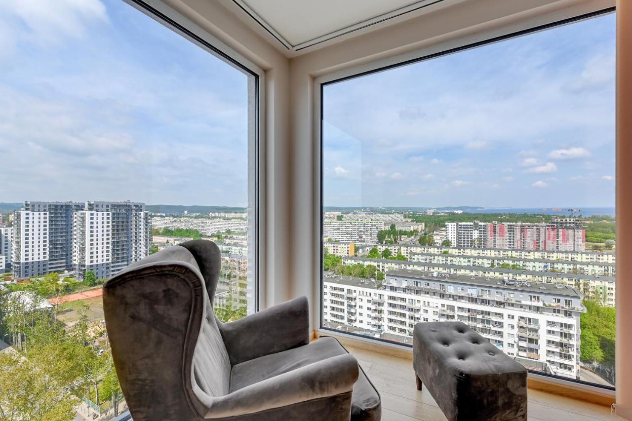 Top Floor Z Widokiem Na Morze By Downtown Apartments Gdańsk Kültér fotó